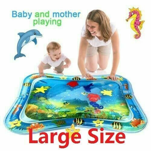 Baby Water Mat Tummy Time Inflatable Play Mat Floor Activity Gym Crawling Kids